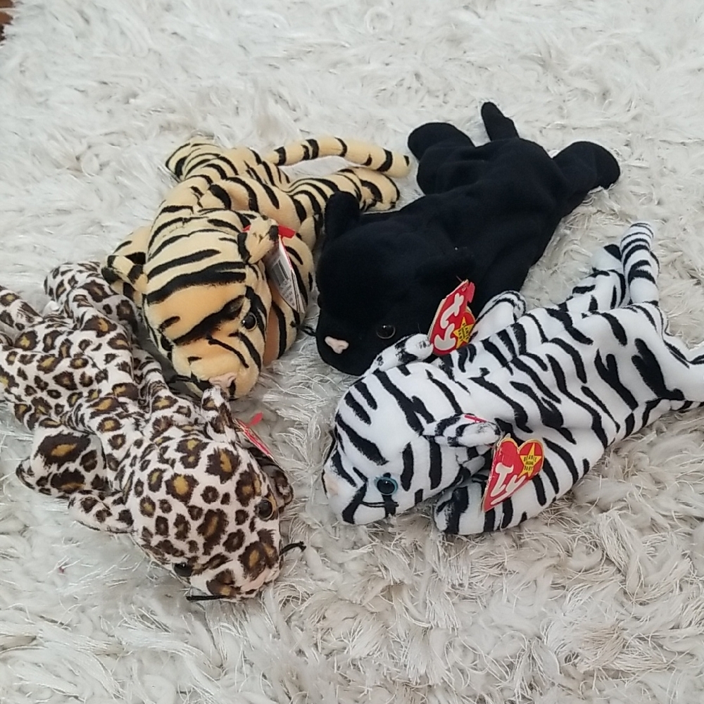 Ty Beanie Babies Big Cat Collection